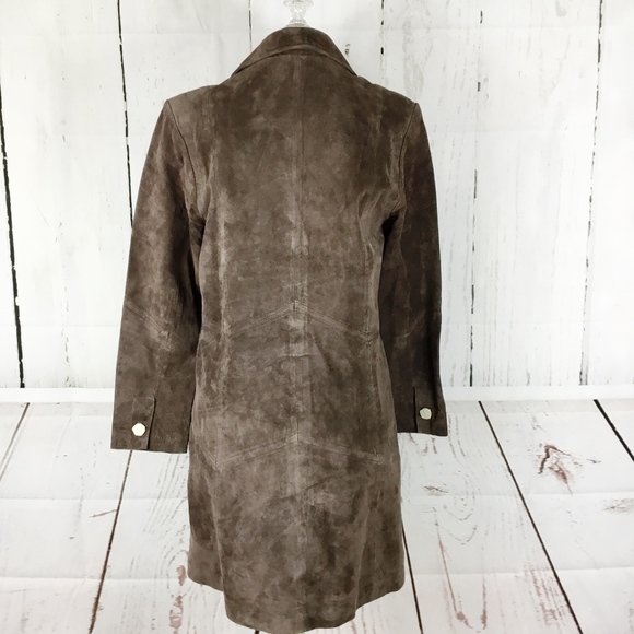 LINEA by LOUIS DELL'OLIO Brown Suede Long Leather - Picture 4 of 7